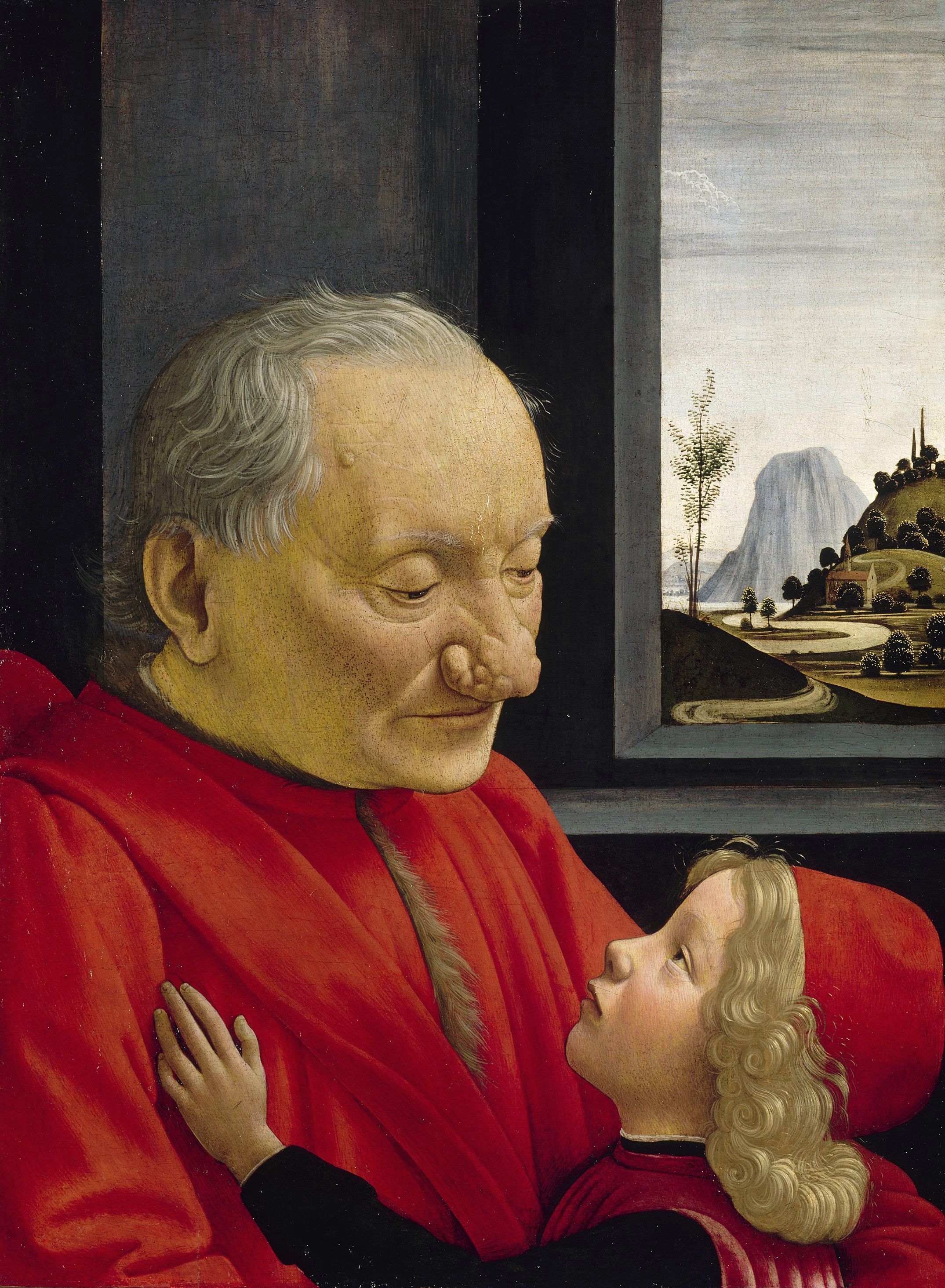 An Old Man and his Grandson ca 1490 by Domenico Ghirlandaio