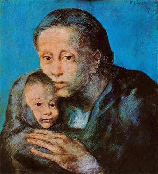 picasso-mother-and-son-with-handkerchief-1903